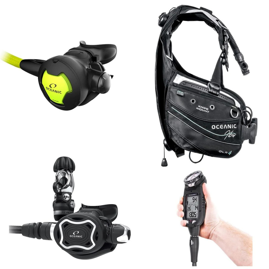 Oceanic Professional Package Hera, Proplus, Zeo Scuba Diving Set  LG