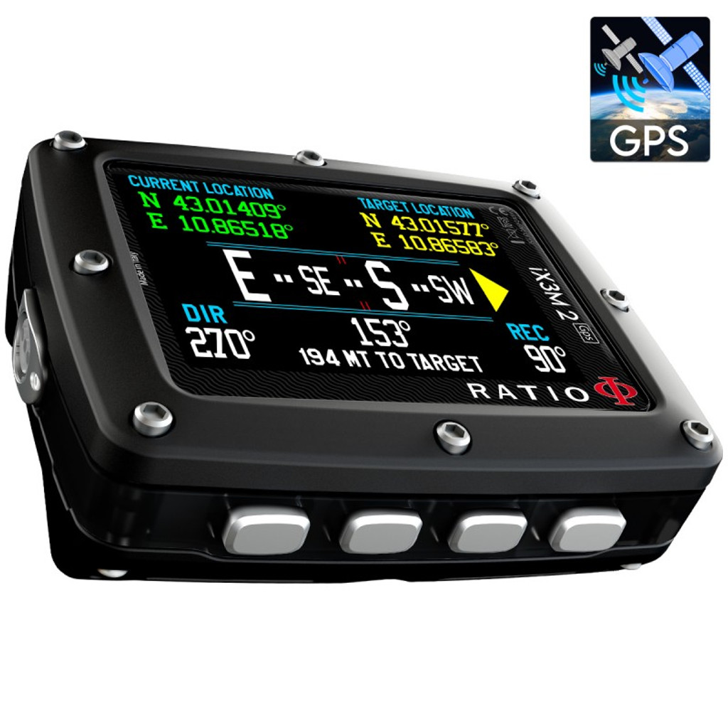 Ratio iX3M 2 GPS Pro Scuba Diving Computer w/Transmitter Package