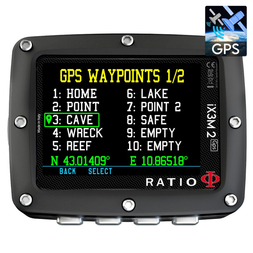 Ratio iX3M 2 GPS Tech+ Scuba Diving Computer w/Transmitter Package