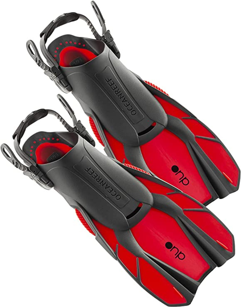 Ocean Reef Aria QR+ Duo Travel Set Red L/XL Mask S/M Fins