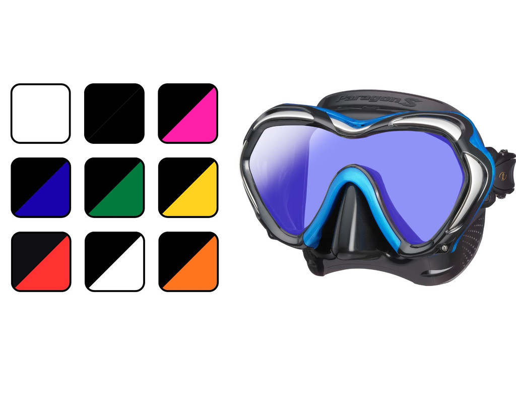 Tusa Paragon Mask Scuba Diving, FreeDiving, Snorkeling
