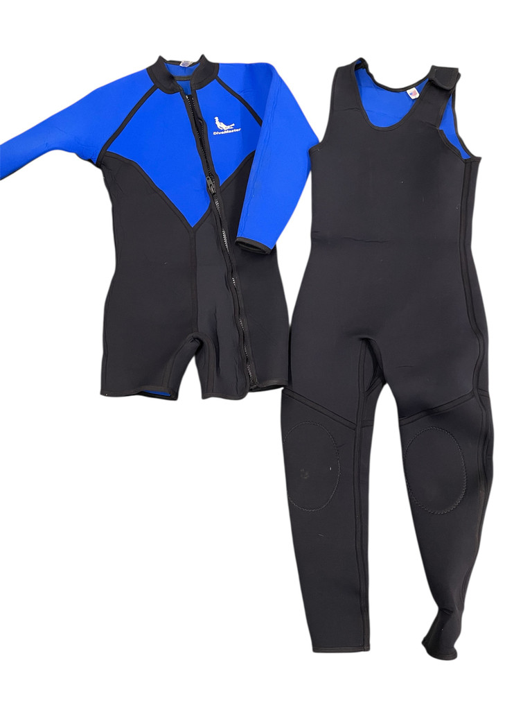 Divemaster Farmer John & Jacket 7mm Scuba Diving Neoprene Wetsuit Men's (USED)
