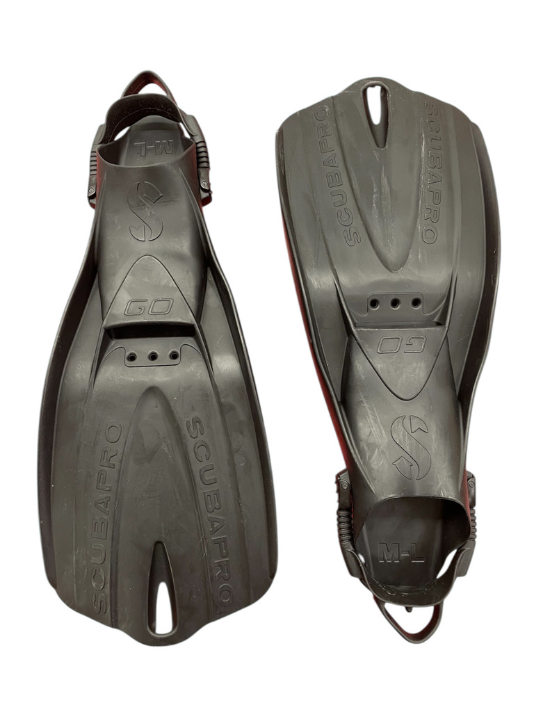 ScubaPro Go Travel Scuba Diving Dive Fins BK (USED)