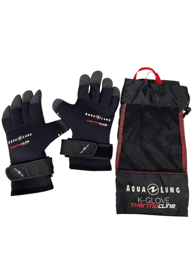 AquaLung ThermoCline 5mm Kevlar K-Gloves USED