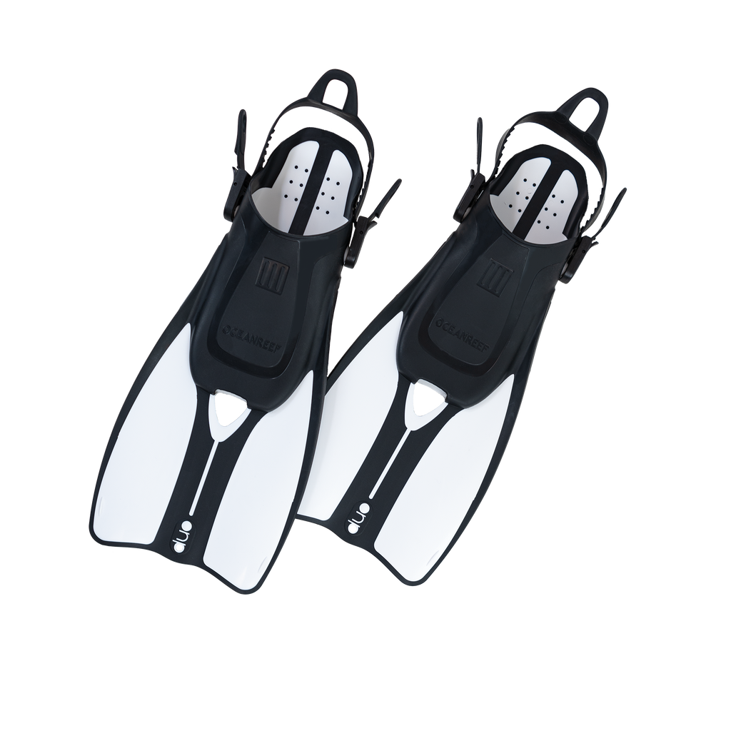 Ocean Reef Duo II Travel Ready Fins Set Scuba, Diving, Freedive, Snorkeling (USED)