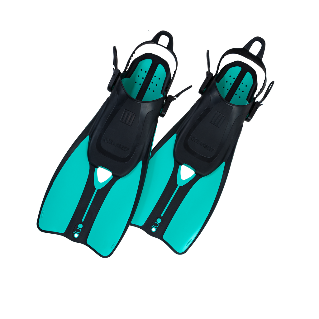 Ocean Reef Duo II Travel Ready Fins Set Scuba, Diving, Freedive, Snorkeling (USED)