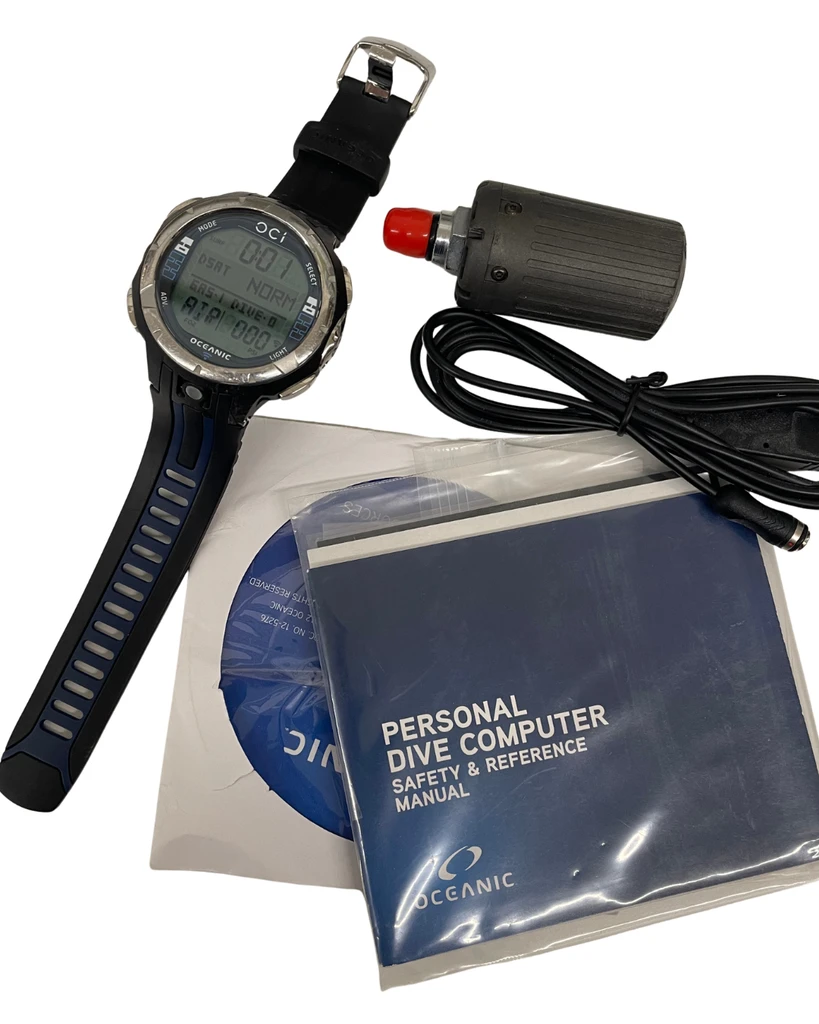 Oceanic OCi Dive Computer Scuba Wrist Watch w/Transmitter (USED)