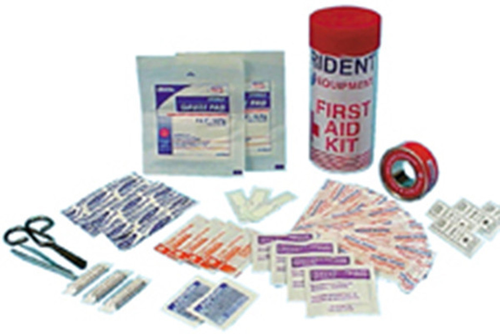 Tube First Aid Kit for Scuba Diving Round Case