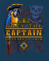 Amphibious Outfitters T-Shirt - Captain's Law - Obey the Captain Amphibious Outfitters T-Shirt - Captain's Law - Obey the Captain