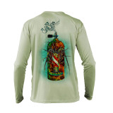 Sea Fear Men's 50+ UPF Long Sleeve Rash Guard Scuba Diving, Snorkeling, Lobster Tank