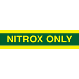 Nitrox Only tank marking wrap decal sticker for scuba diving