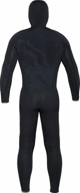 Bare 8/7mm Semi-Dry Ultra Velocity Hooded Full Scuba Diving Wetsuit Men'