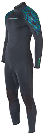 Henderson Greenprene 7mm Full Back Zip Scuba Diving Wetsuit Men's
