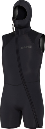 Bare Step-in Hooded Vest Men's 7mm Scuba Diving Wetsuit