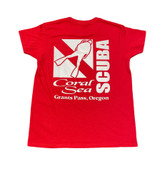 Coral Sea Scuba Logo Diving Womens T-shirt