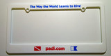 PADI Scuba License Plate Frame Dive Flag Diving