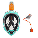 Ocean Reef Aria QR+ w/ Snorkie Talkie Mask Set Diving, Snorkeling Teal Small/Medium