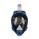 Ocean Reef Aria QR+ w/ Camera Holder Full Face Snorkeling Mask Anti-fog Blue (USED)