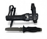 Underwater Kinetics Blue Tang Titanium Scuba Diving Knife USED