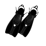 Ocean Reef Duo II Travel Ready Fins Set Scuba, Diving, Freedive, Snorkeling (USED)