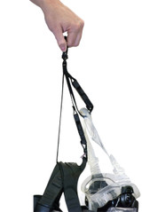 Innovative Scuba Diving Fin Keeper Strap With Brass Clip & Flag (LR0201)