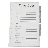 Log Book Binder Replacement Pages Full Set Scuba Diving Dive Pages B300