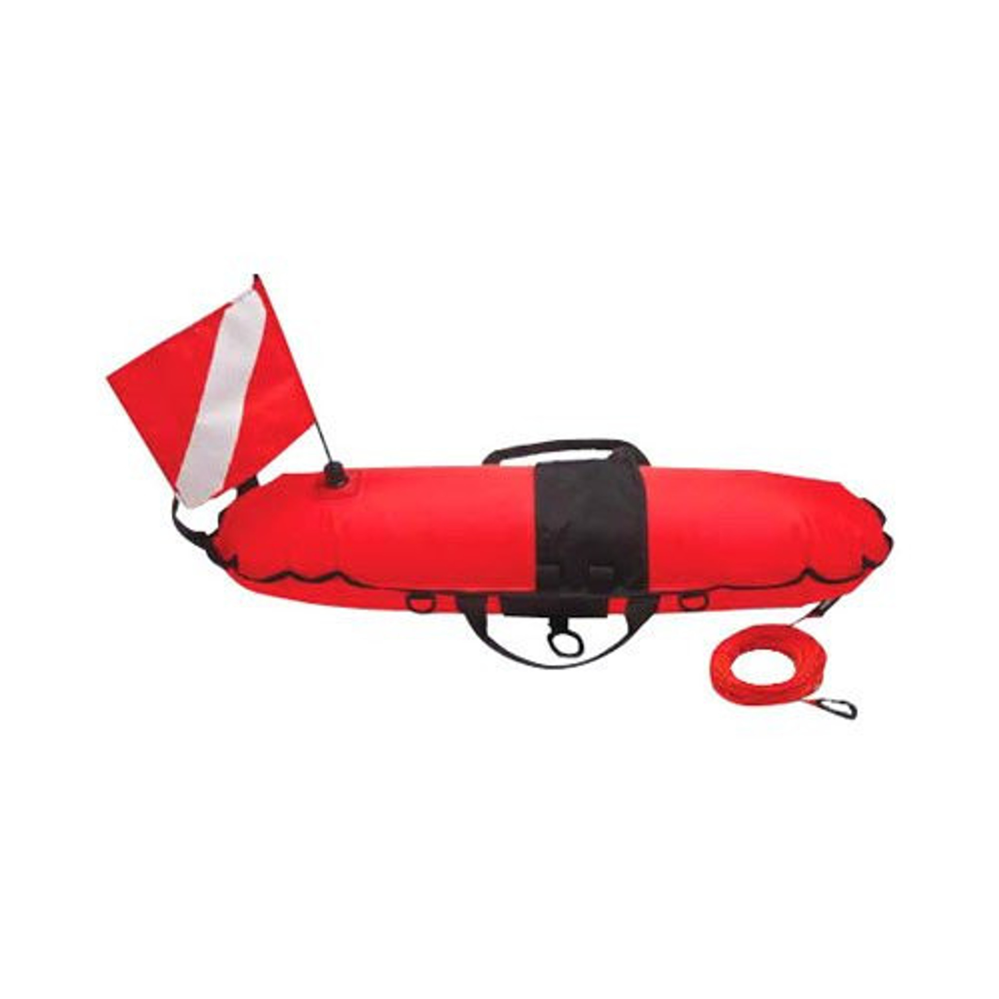 Torpedo Buoy Diver Down Flag Float Marker 60' Line - Coral Sea