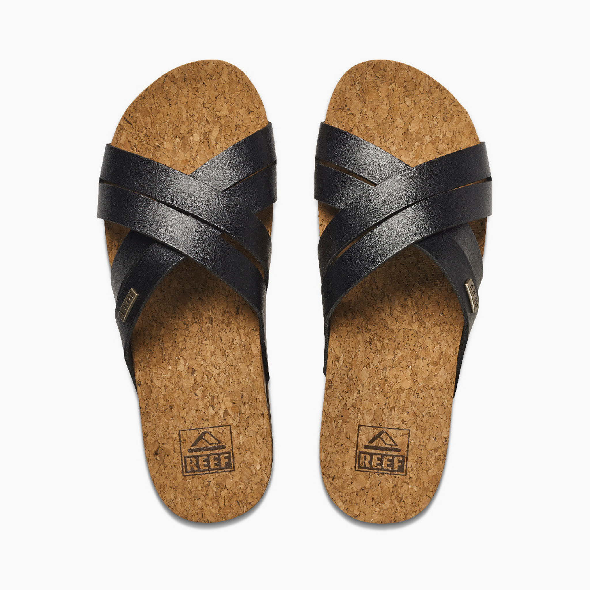 Womens black reef flip on sale flops