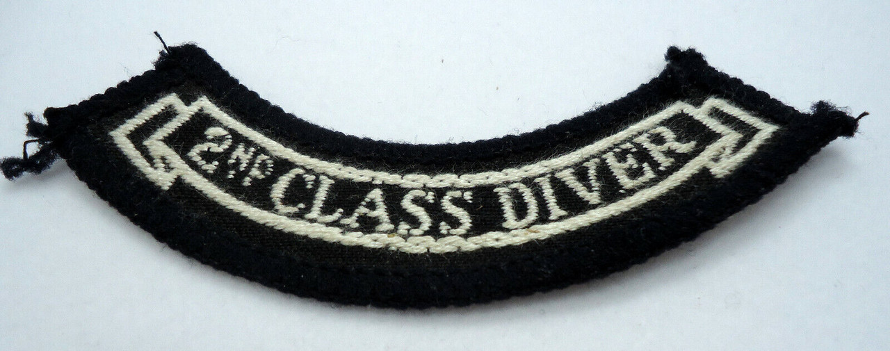 Rare Vintage Scuba Diving Patch 2nd Class Diver Coral Sea Scuba