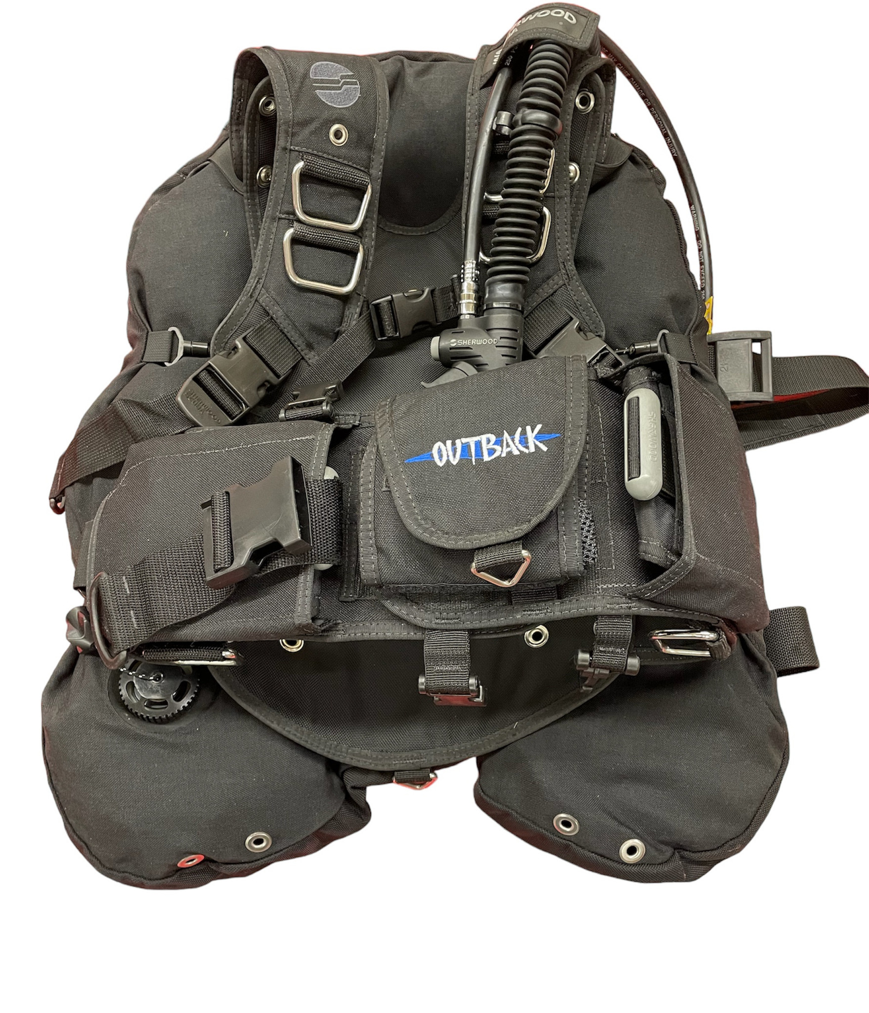 Sherwood Outback Scuba Diving BCD Buoyancy Compensator USED Coral Sea