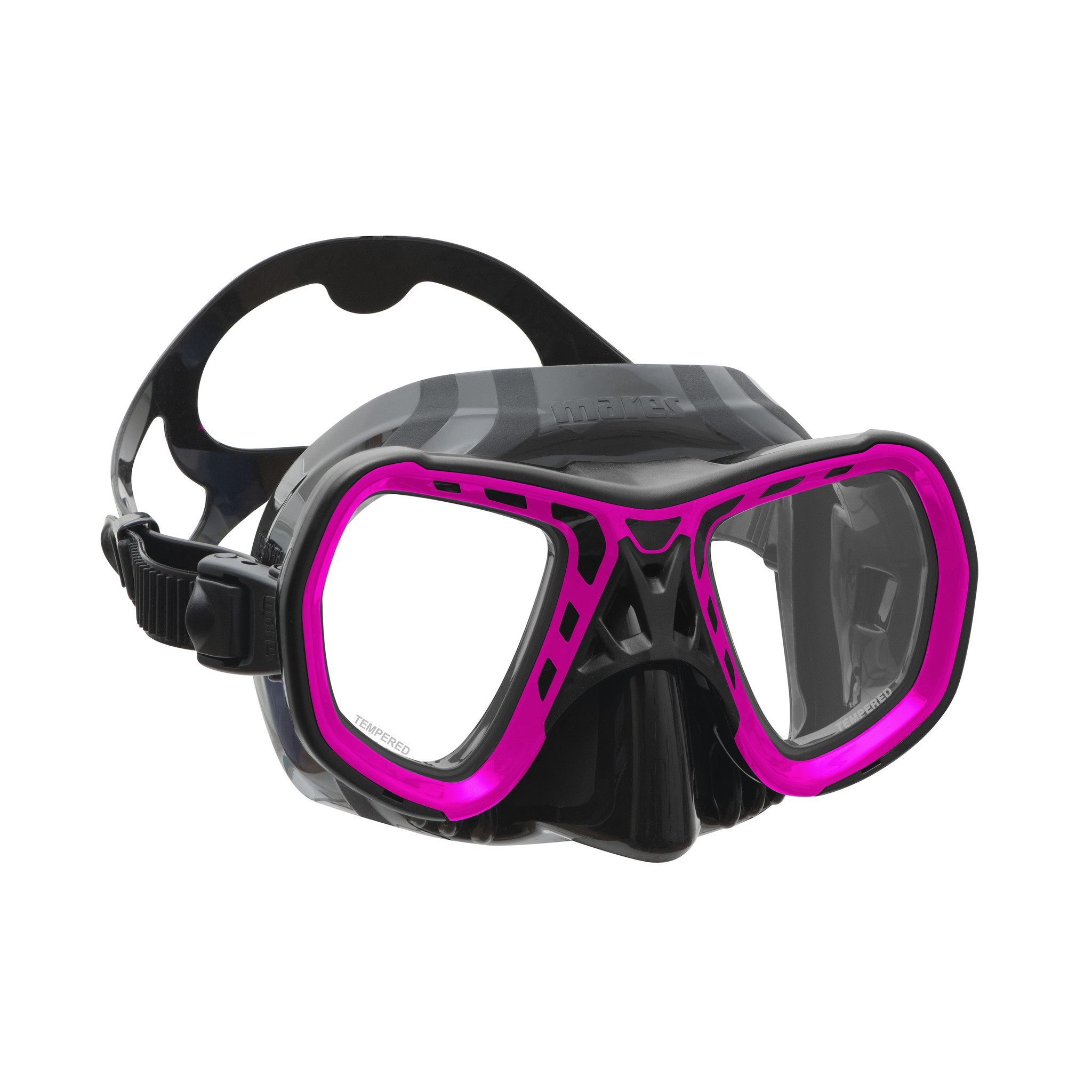 Mares Ray Scuba & Snorkel Mask – Wide View Two-Lens Silicone Mask With X-Strap (Adult)