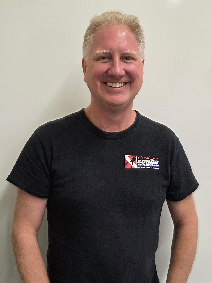 Todd at Coral Sea Scuba dive shop in Grants Pass Oregon