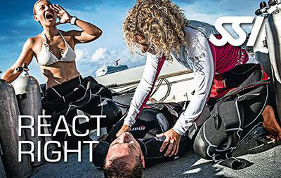 SSI React Right First Aid and CPR training at Coral Sea Scuba