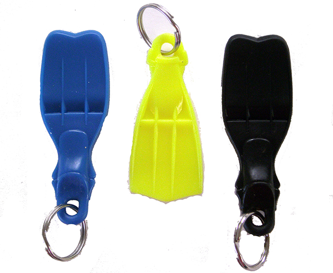 Mini Fin Scuba Diving Diver Key Chain KeyChain - Coral Sea Scuba