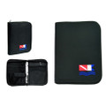 Log Book Binder Scuba Diving Black with Dive Flag