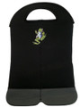 Amphibious Outfitters Neoprene 2 Bottle Wine Tote Scuba Diving Frog Logo