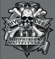 Amphibious Outfitters Scuba Diving T-Shirt - Deep Skull