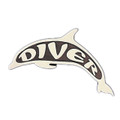 Stick On Plastic Scuba Diving Dive Dolphin Emblem GA39
