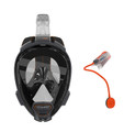 Ocean Reef Aria QR+ w/ Snorkie Talkie Mask Set Diving, Snorkeling Black Large/Extra Large