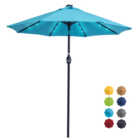 7 foot lighted patio umbrella