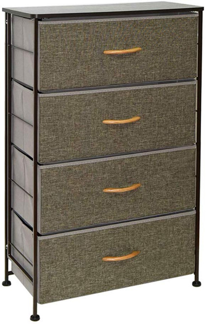 Waytrim Fabric 4 Drawers Storage Organizer Unit Easy Assembly