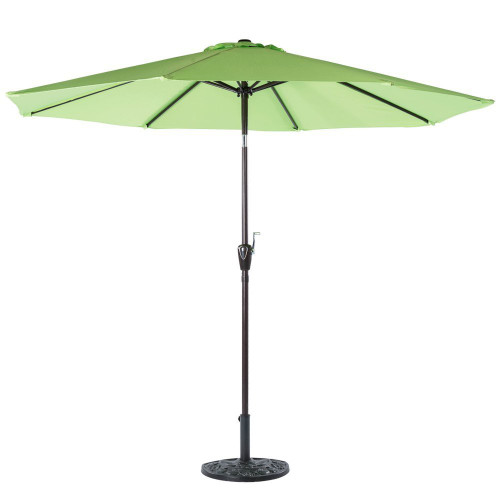 10 Feet Outdoor Aluminum Patio Umbrella Lime Green