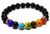 7 Chakra Bead & Lava - Bracelet