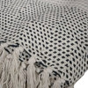 12678 CREAM BLACK AND GREY THROW 125x150cm