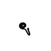 12462 IRON SPIRAL HOOK AS-4019