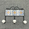 10010 5X5 WHT MIX CLR 3HK TILE HANGER 15x11x4cm