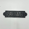 11430 PRIVATE METAL PLAQUE K?ÿAS-3057 22x6x1cm