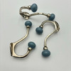 8037 PLAIN GREY GOLI HOOK  9x3x15cm