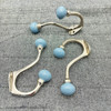 8037 PLAIN GREY GOLI HOOK  9x3x15cm