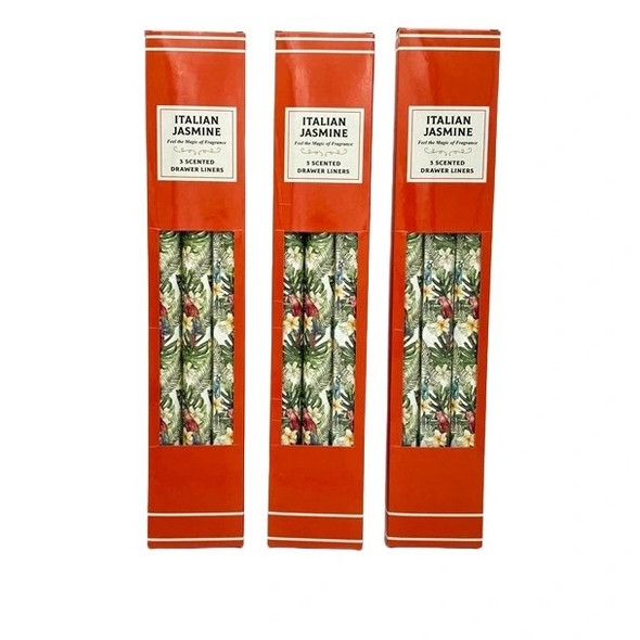 9486 ITALIAN JASMINE 3SCENTED DRAWLINERS 43x8x3cm